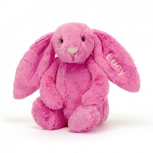 MEDIUM Jellycat Personalised Bashful Hot Pink Bunny 31 CM X 12 CM | HX8903571