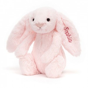 MEDIUM Jellycat Personalised Bashful Pink Bunny 31 CM X 12 CM | EL2307185