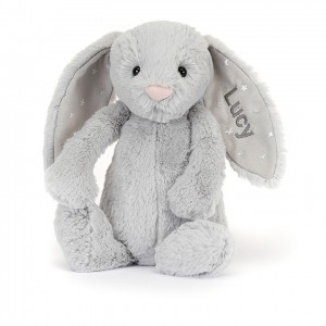 MEDIUM Jellycat Personalised Bashful Shimmer Bunny 31 CM X 12 CM | LV9740315