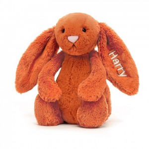 MEDIUM Jellycat Personalised Bashful Tangerine Bunny 31 CM X 12 CM | CI6380517