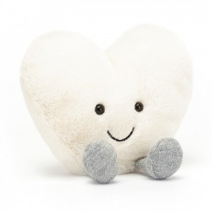 SMALL Jellycat Amuseable Cream Heart 11 CM X 12 CM | LD4260581