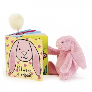 SMALL Jellycat If I Were A Rabbit Book and Bashful Tulip Bunny | PR0832154