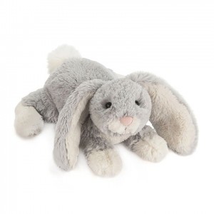SMALL Jellycat Loppy Silver Bunny 21 CM X 9 CM | YJ4971683